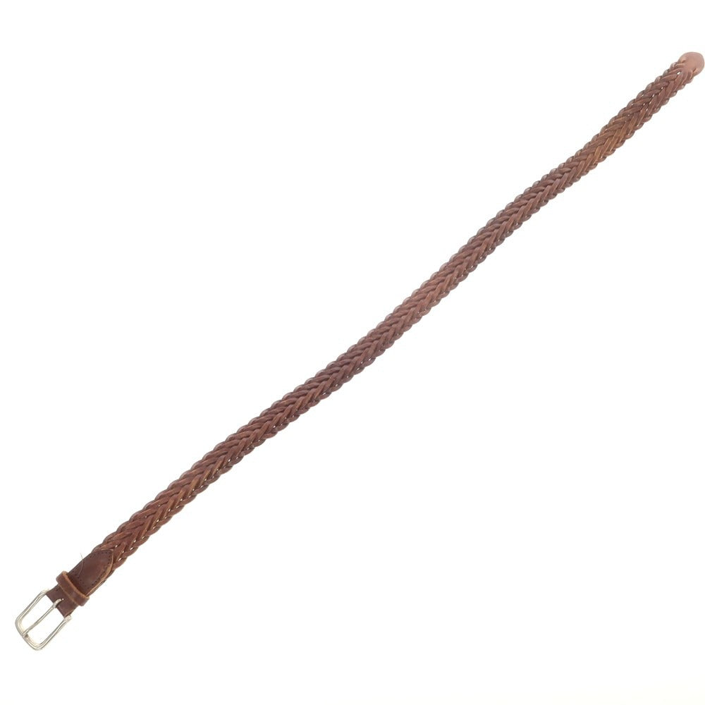 【中古】ホワイトハウスコックス Whitehouse Cox レザー メッシュベルト ブラウンxシルバー【 32/80 】【 状態ランクC 】【 メンズ 】