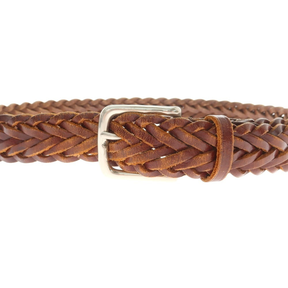 【中古】ホワイトハウスコックス Whitehouse Cox レザー メッシュベルト ブラウンxシルバー【 32/80 】【 状態ランクC 】【 メンズ 】