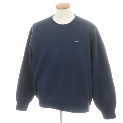 【中古】シュプリーム Supreme 2025年秋冬 Small Box Crewneck コットンポリエステル スウェット ネイビー【 M 】【 状態ランクC 】【 メンズ 】