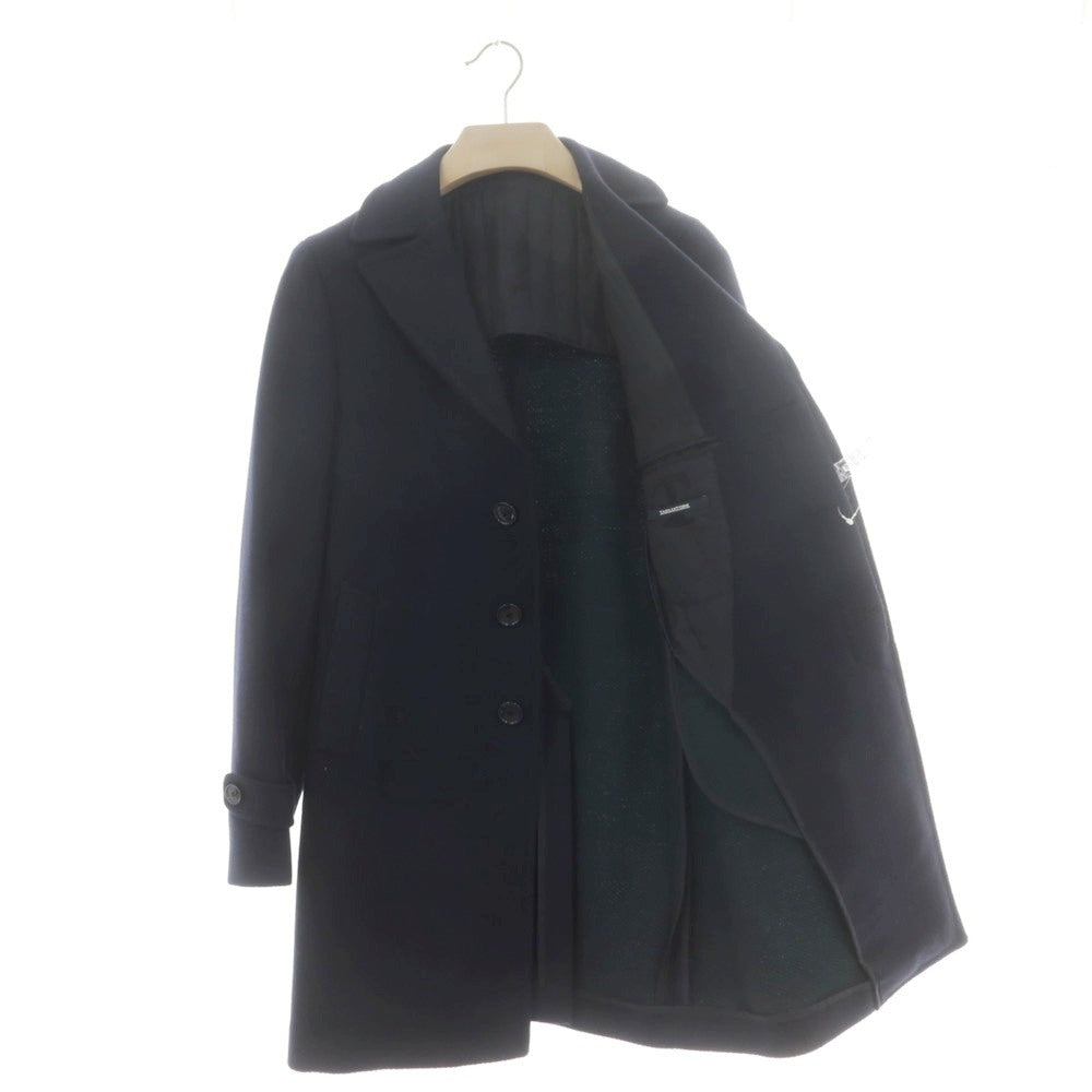 【中古】タリアトーレ TAGLIATORE THOMAS ウールカシミヤ チェスターフィールドコート ネイビー【 42 】【 状態ランクB 】【 メンズ 】
