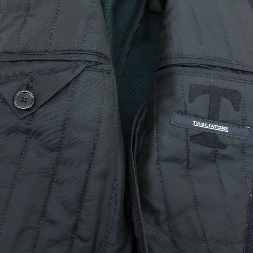 【中古】タリアトーレ TAGLIATORE THOMAS ウールカシミヤ チェスターフィールドコート ネイビー【 42 】【 状態ランクB 】【 メンズ 】