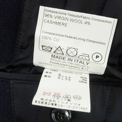 【中古】タリアトーレ TAGLIATORE THOMAS ウールカシミヤ チェスターフィールドコート ネイビー【 42 】【 状態ランクB 】【 メンズ 】