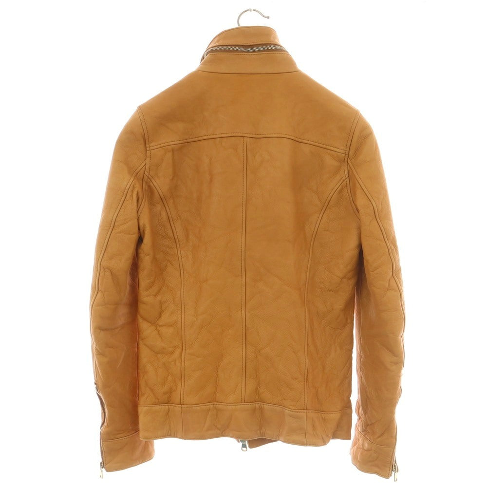 【中古】ジュンハシモト junhashimoto カウレザー レザーブルゾン ライトブラウン【 2 】【 状態ランクB 】【 メンズ 】