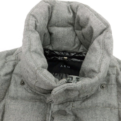 【中古】エーケーエム エイケイエム AKM ×DUVETICA ウールカシミヤ ダウンジャケット グレー【 S 】【 状態ランクB 】【 メンズ 】