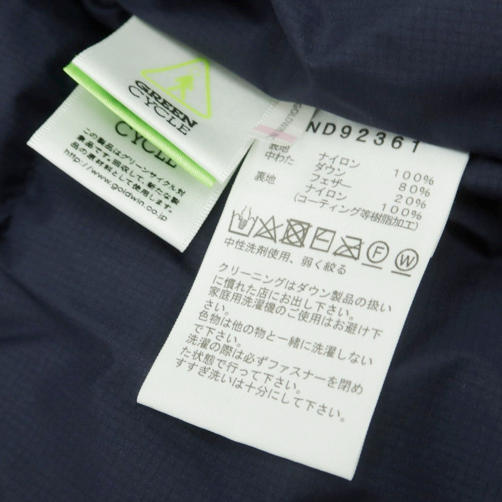 【中古】ザノースフェイス THE NORTH FACE ナイロン ダウンジャケット ネイビー【サイズS】【 状態ランクB 】【 メンズ 】[CPD]