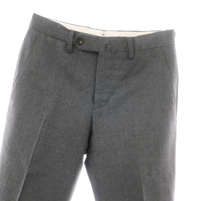 【中古】ジェルマーノ GERMANO BEAMS F別注 ストレッチウール ドレススラックスパンツ ダークグレー【 42 】【 状態ランクC 】【 メンズ 】