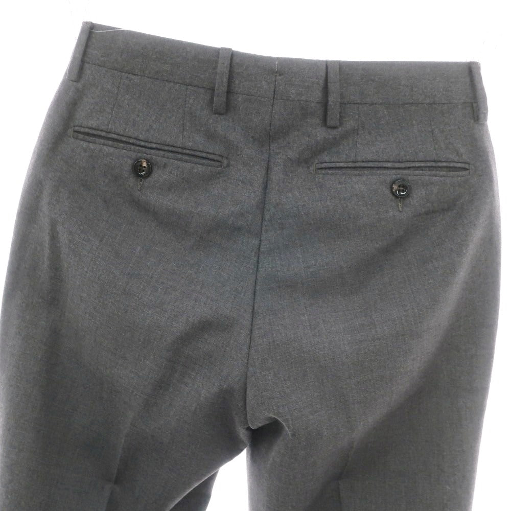 【中古】ジェルマーノ GERMANO BEAMS F別注 ストレッチウール ドレススラックスパンツ ダークグレー【 42 】【 状態ランクC 】【 メンズ 】