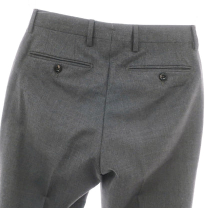 【中古】ジェルマーノ GERMANO BEAMS F別注 ストレッチウール ドレススラックスパンツ ダークグレー【 42 】【 状態ランクC 】【 メンズ 】