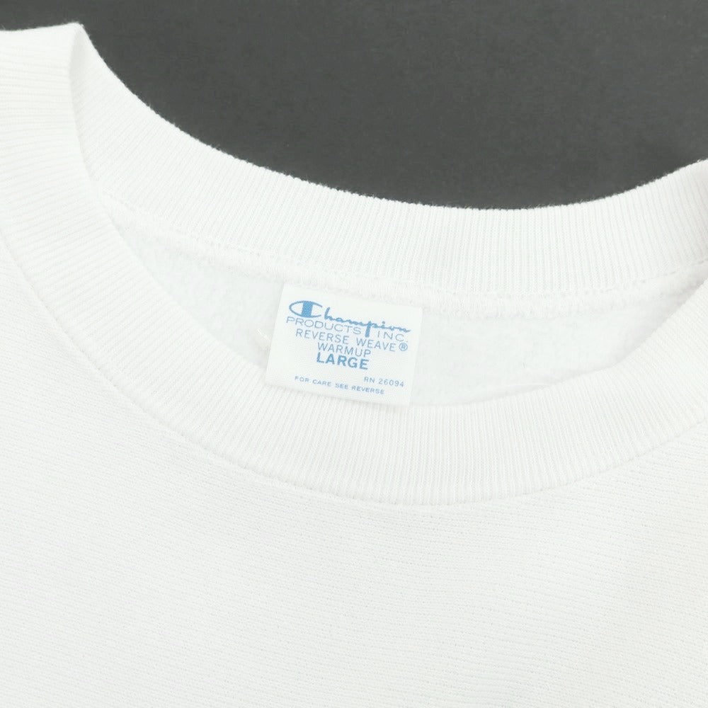 【中古】チャンピオン Champion リバースウィーブ スウェット ホワイト【サイズL】【 状態ランクB 】【 メンズ 】[BPD]