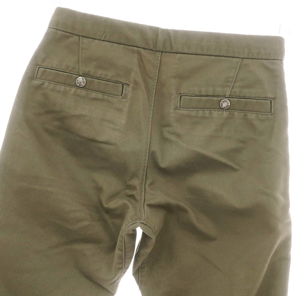 【中古】ザノースフェイス THE NORTH FACE コットンポリエステル ワークパンツ オリーブグリーン【 サイズ28 】【 状態ランクC 】【 メンズ 】 [CPD]