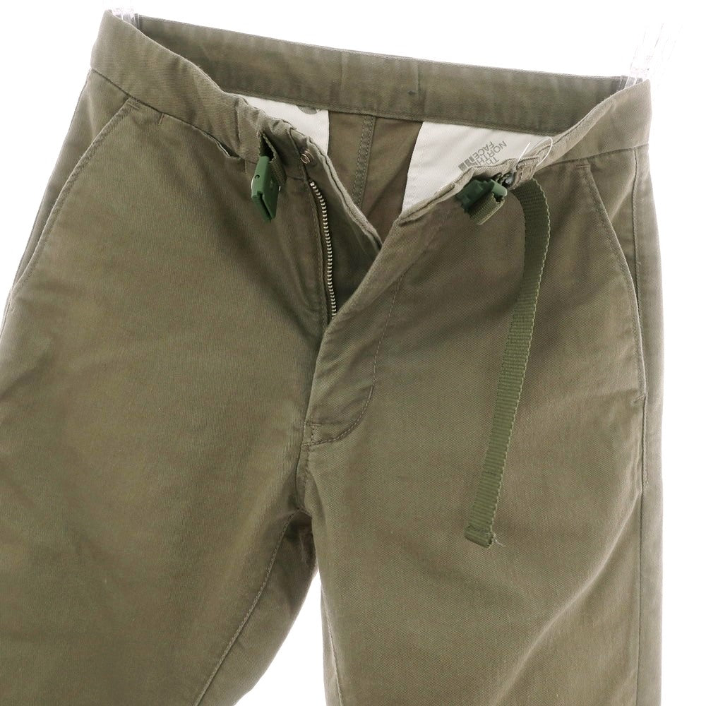 【中古】ザノースフェイス THE NORTH FACE コットンポリエステル ワークパンツ オリーブグリーン【 サイズ28 】【 状態ランクC 】【 メンズ 】 [CPD]