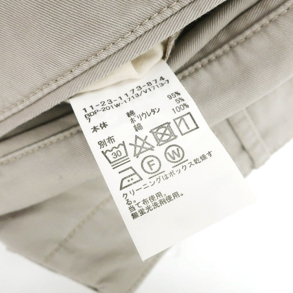【中古】ビームス BEAMS ストレッチコットン チノパンツ グレージュ【 XS 】【 状態ランクB 】【 メンズ 】