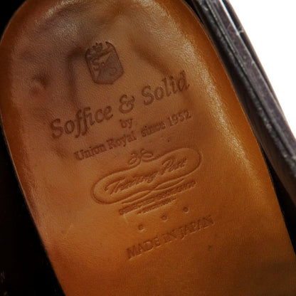 【中古】ソフィス＆ソリッド Soffice &amp; Solid トレーディングポスト別注 ストレートチップ ドレスシューズ ブラック【 6 1/2 】【 状態ランクB 】【 メンズ 】