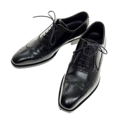 【中古】サンヨウ ヤマチョウ 三陽山長 隼之介 フルブローグ ドレスシューズ ブラック【 6 1/2 】【 状態ランクB 】【 メンズ 】