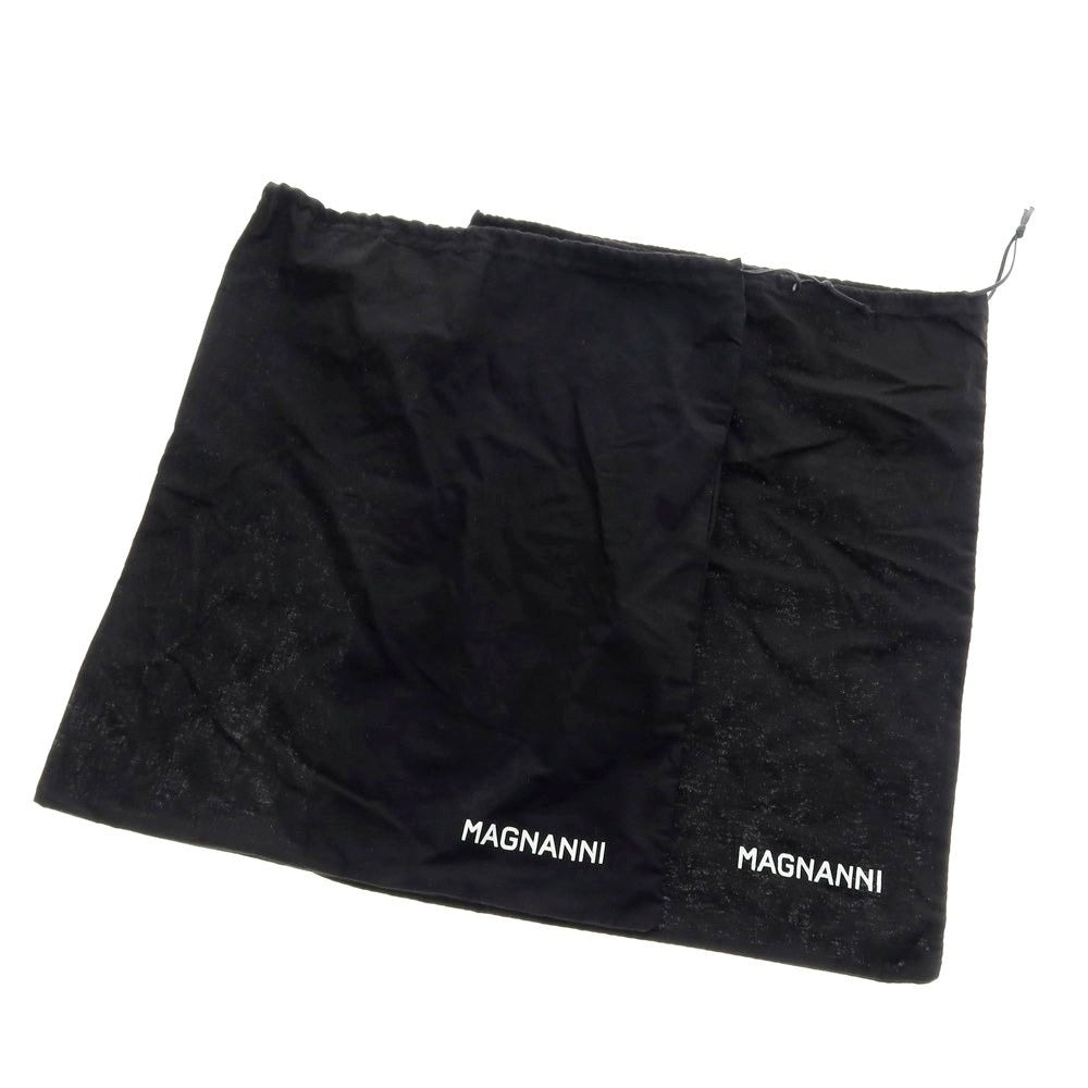 【中古】マグナーニ MAGNANNI ブラインドブローグ ドレスシューズ ブラウン【 サイズ38 】【 状態ランクD 】【 メンズ 】 [BPD]