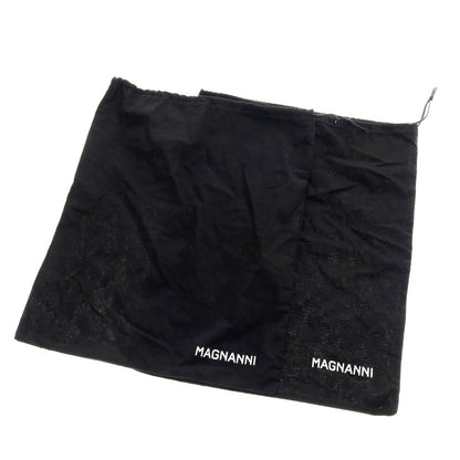 【中古】マグナーニ MAGNANNI ブラインドブローグ ドレスシューズ ブラウン【 38 】【 状態ランクD 】【 メンズ 】