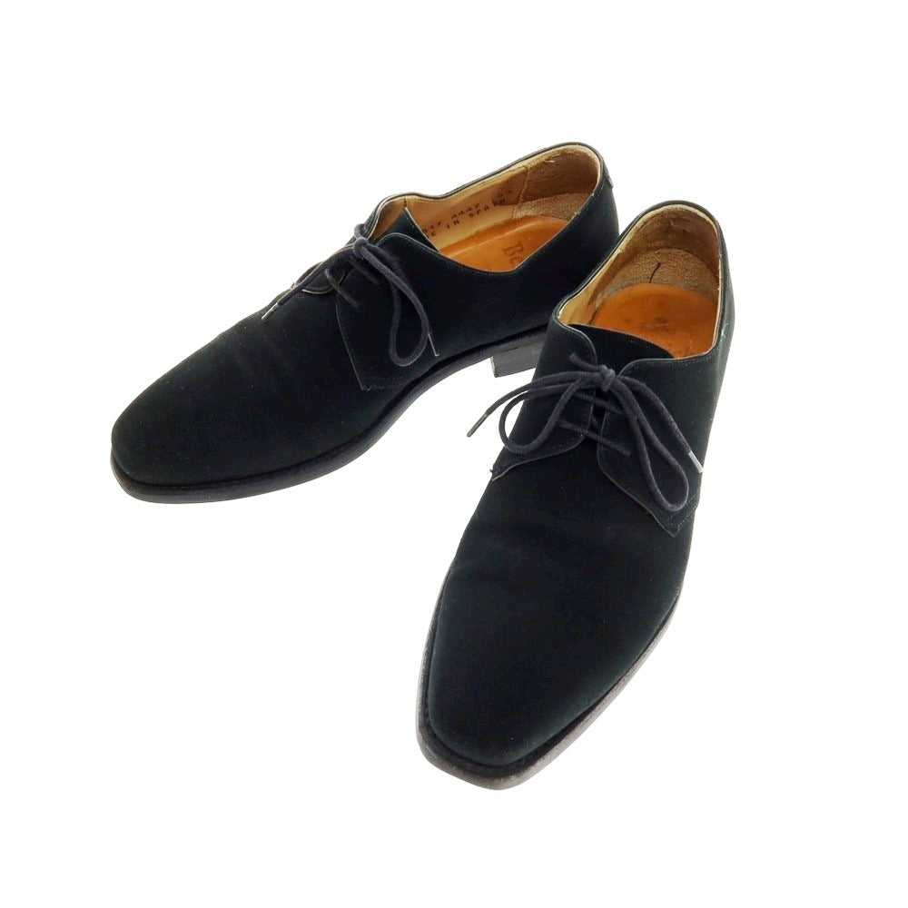 【中古】バーウィック BERWICK スエード プレーントゥ ドレスシューズ ブラック【 5 1/2 】【 状態ランクC 】【 メンズ 】