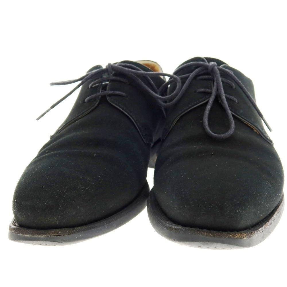 【中古】バーウィック BERWICK スエード プレーントゥ ドレスシューズ ブラック【サイズ5 1/2】【 状態ランクC 】【 メンズ 】[CPD]