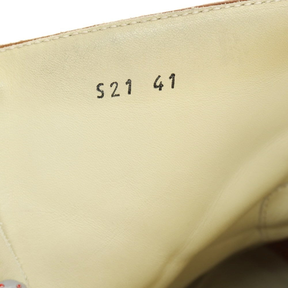 【中古】ジュンハシモト junhashimoto バケッタレザー バックジップ ブーツ ブラウン【 41 】【 状態ランクB 】【 メンズ 】