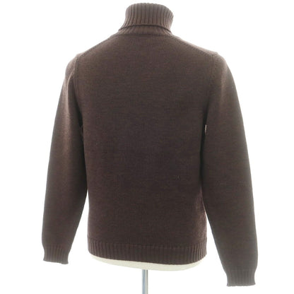 【中古】ザノーネ ZANONE ミドルゲージウール タートルネックニット ブラウン【 46 】【 状態ランクB 】【 メンズ 】