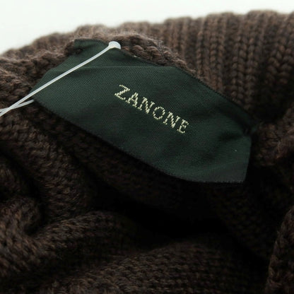 【中古】ザノーネ ZANONE ミドルゲージウール タートルネックニット ブラウン【 46 】【 状態ランクB 】【 メンズ 】