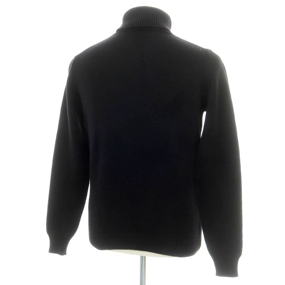 【中古】ロベルトコリーナ ROBERTO COLLINA ミドルゲージウール タートルネックニット ブラック【サイズ46】【 状態ランクB 】【 メンズ 】[BPD]