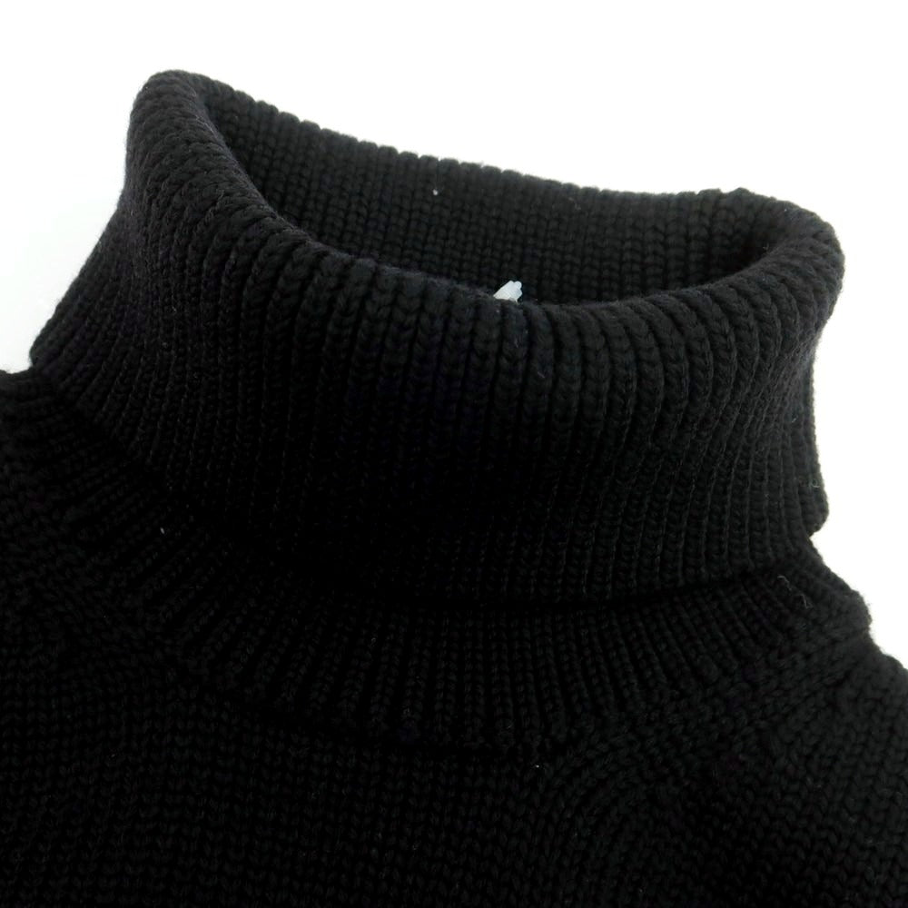 【中古】ロベルトコリーナ ROBERTO COLLINA ミドルゲージウール タートルネックニット ブラック【 46 】【 状態ランクB 】【 メンズ 】