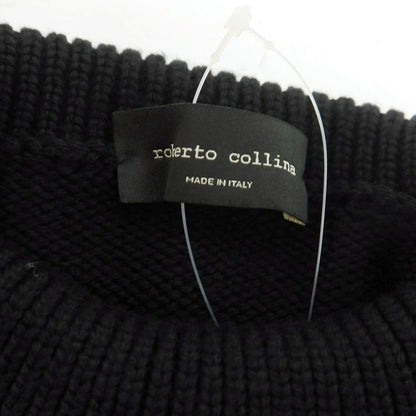 【中古】ロベルトコリーナ ROBERTO COLLINA ミドルゲージウール タートルネックニット ブラック【 46 】【 状態ランクB 】【 メンズ 】