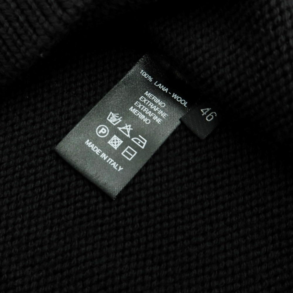 【中古】ロベルトコリーナ ROBERTO COLLINA ミドルゲージウール タートルネックニット ブラック【 46 】【 状態ランクB 】【 メンズ 】