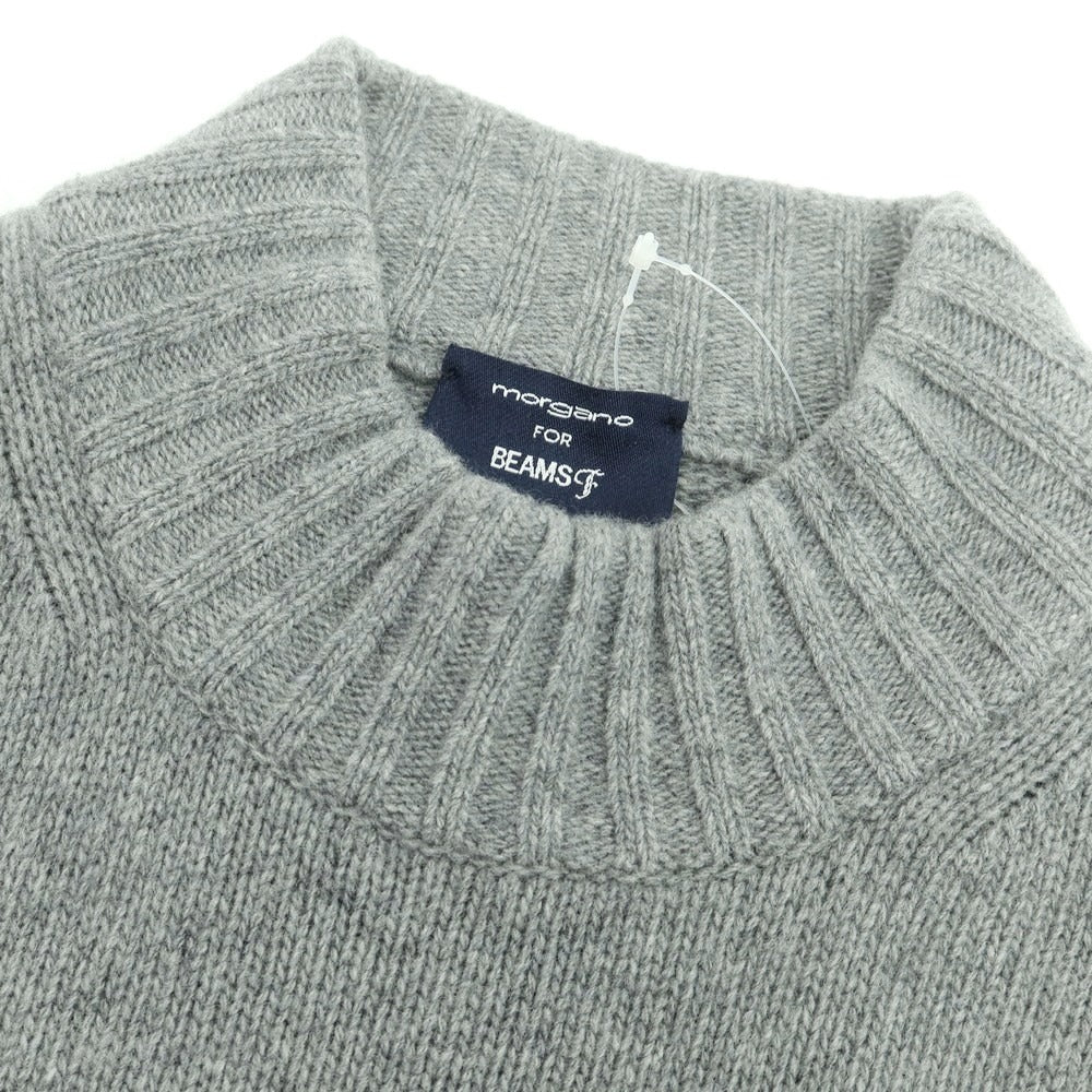 【中古】モルガノ morgano BEAMS F別注 ミドルゲージウール ハイネックニット グレー【 48 】【 状態ランクB 】【 メンズ 】