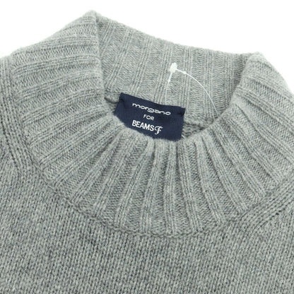 【中古】モルガノ morgano BEAMS F別注 ミドルゲージウール ハイネックニット グレー【 48 】【 状態ランクB 】【 メンズ 】