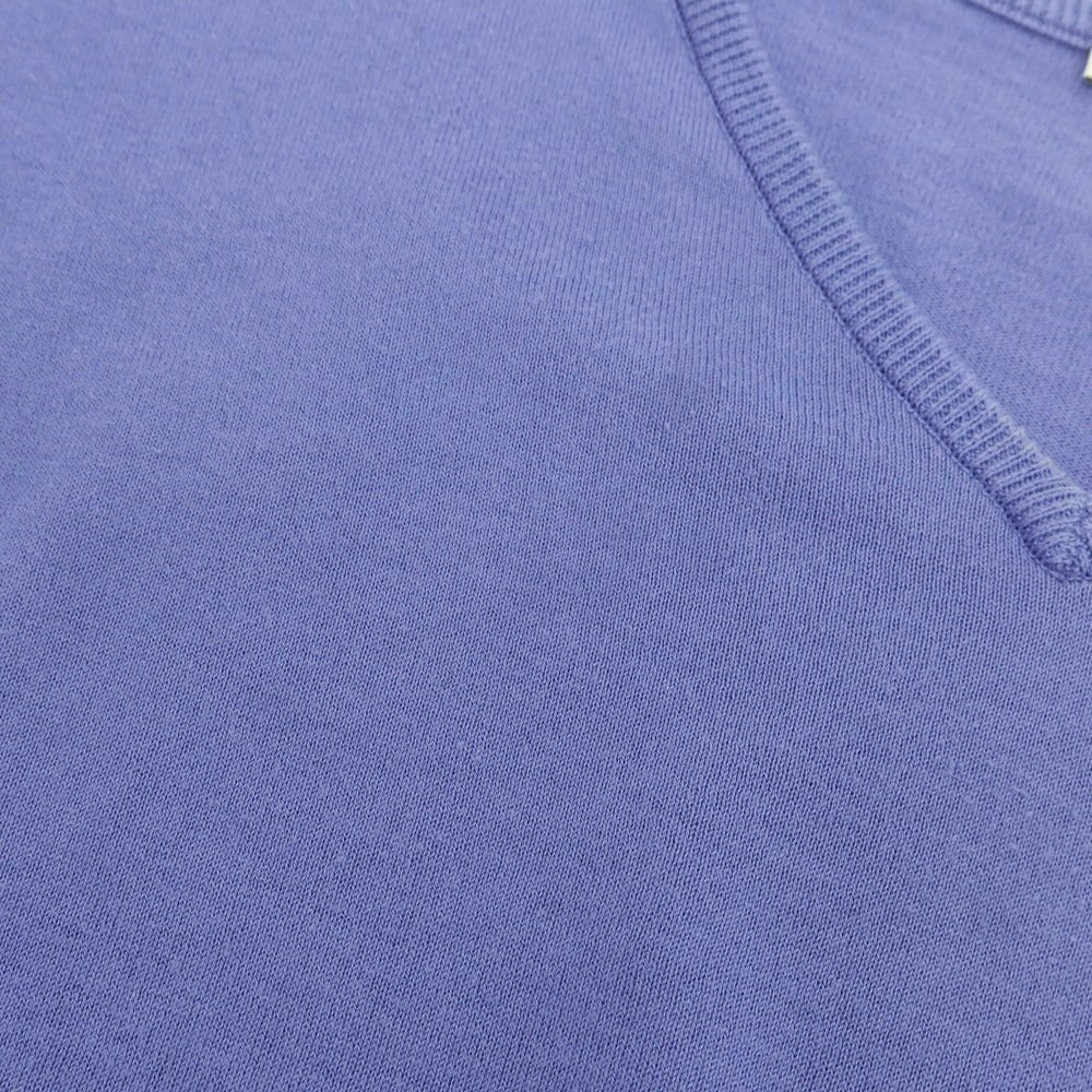 【中古】ジョンスメドレー JOHN SMEDLEY ハイゲージコットン Vネックニット パープル【 XXL 】【 状態ランクC 】【 メンズ 】