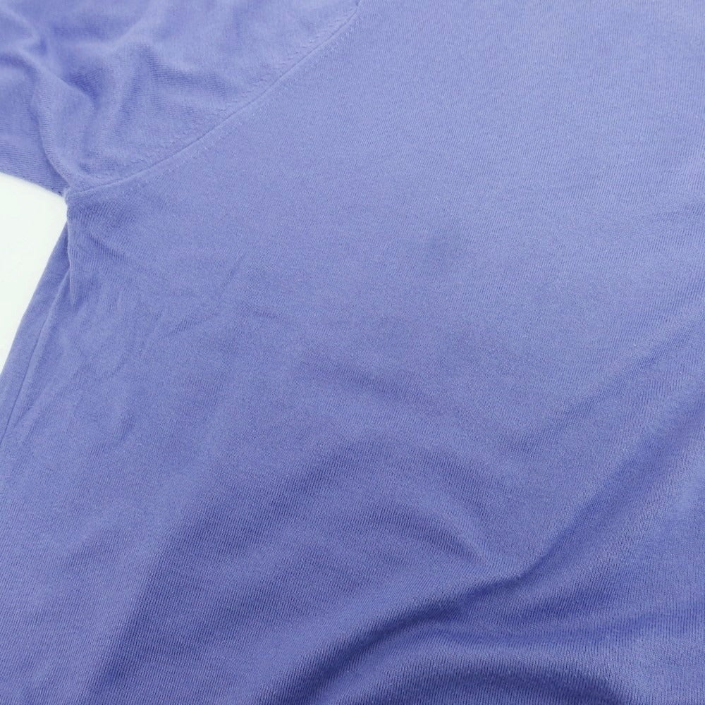 【中古】ジョンスメドレー JOHN SMEDLEY ハイゲージコットン Vネックニット パープル【 XXL 】【 状態ランクC 】【 メンズ 】