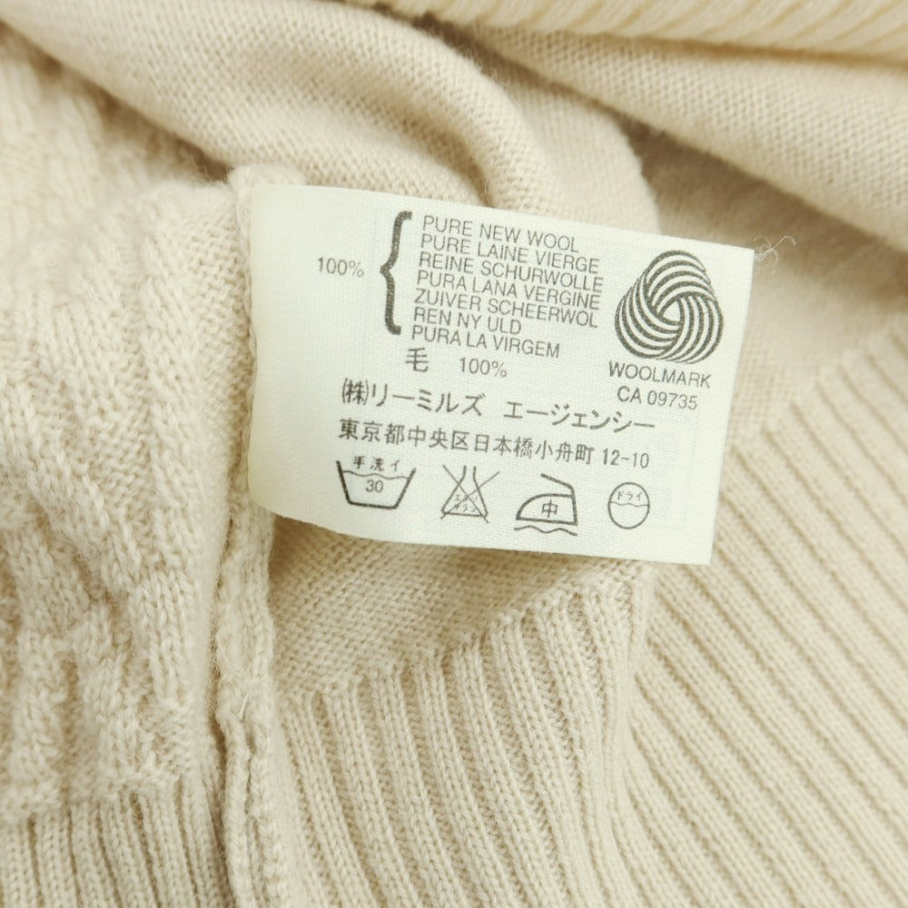 【中古】ジョンスメドレー JOHN SMEDLEY ハイゲージウール ニットベスト ベージュ【 XL 】【 状態ランクB 】【 メンズ 】