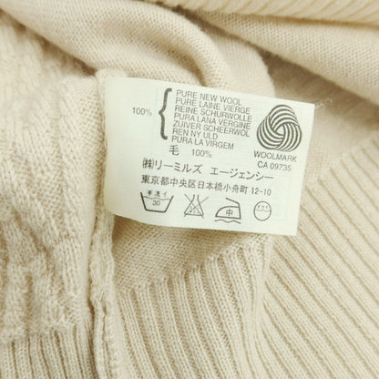 【中古】ジョンスメドレー JOHN SMEDLEY ハイゲージウール ニットベスト ベージュ【 XL 】【 状態ランクB 】【 メンズ 】