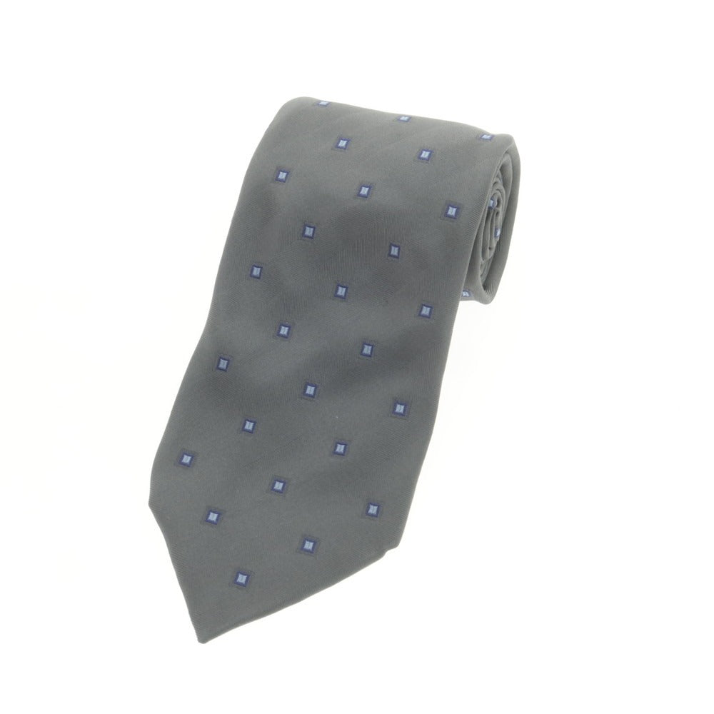 【中古】ステファノ ビジ stefano bigi シルク 小紋柄ネクタイ グレーxブルー【 状態ランクB 】【 メンズ 】