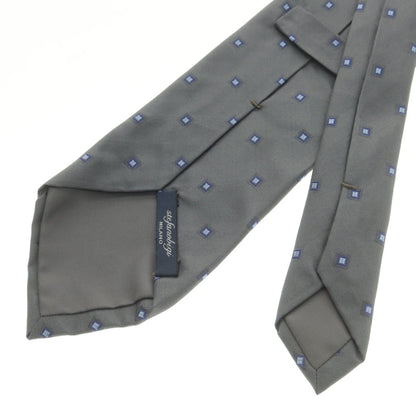 【中古】ステファノ ビジ stefano bigi シルク 小紋柄ネクタイ グレーxブルー【 状態ランクB 】【 メンズ 】