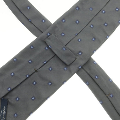 【中古】ステファノ ビジ stefano bigi シルク 小紋柄ネクタイ グレーxブルー【 状態ランクB 】【 メンズ 】