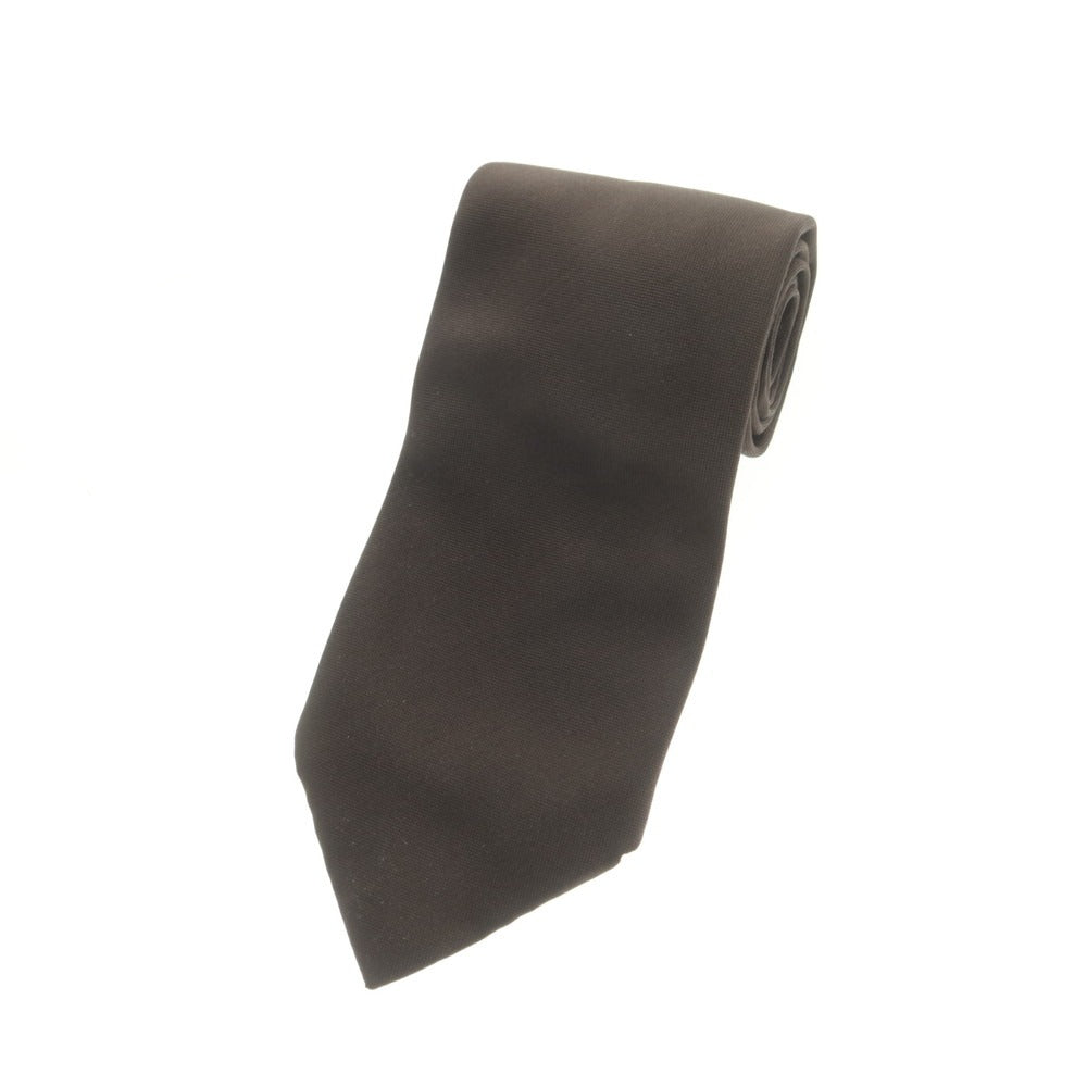 【中古】ニッキー nicky シルク 無地ネクタイ ブラウン【 状態ランクB 】【 メンズ 】