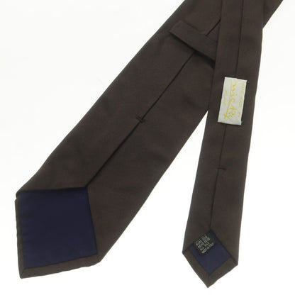 【中古】ニッキー nicky シルク 無地ネクタイ ブラウン【 状態ランクB 】【 メンズ 】