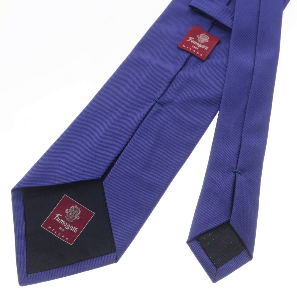 【中古】フマガッリ Fumagalli シルク系 無地ネクタイ ブルー【 状態ランクB 】【 メンズ 】