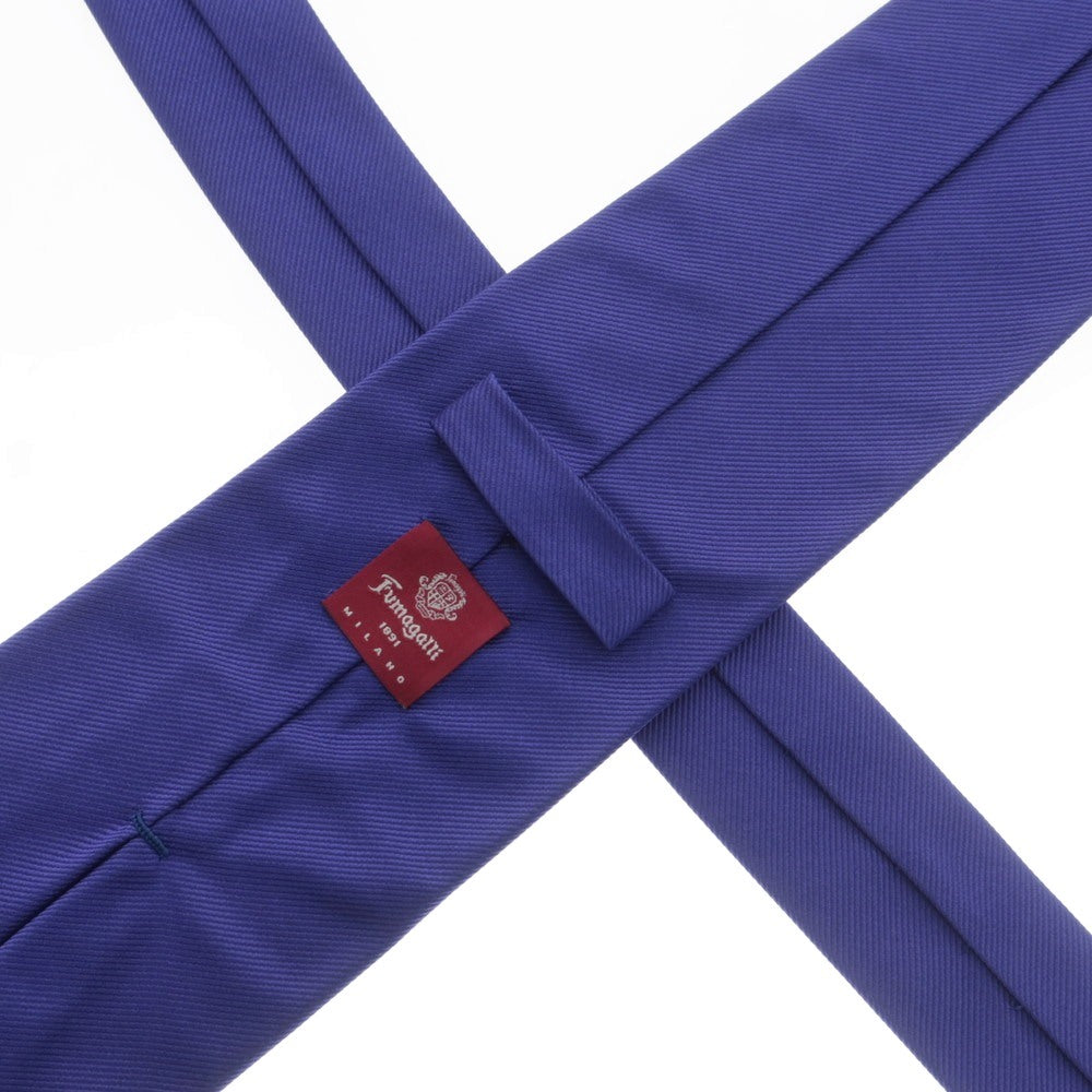 【中古】フマガッリ Fumagalli シルク系 無地ネクタイ ブルー【 状態ランクB 】【 メンズ 】 [APD]