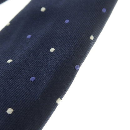 【中古】ファットーリ Fattori シルク ドット柄ネクタイ ネイビーxホワイト【 状態ランクB 】【 メンズ 】