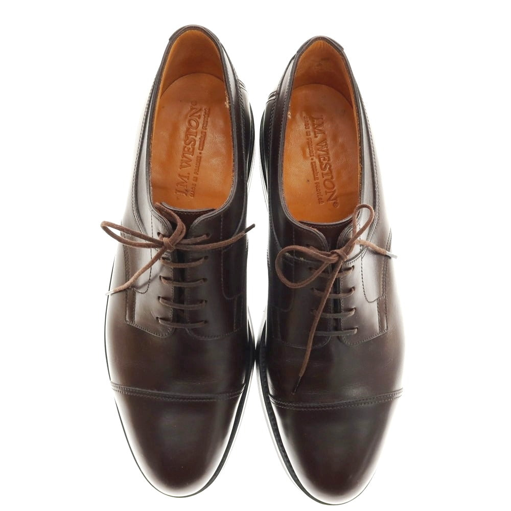 【中古】ジェイエムウエストン J.M WESTON 765 ストレートチップ ドレスシューズ ダークブラウン【 7 1/2C 】【 状態ランクB 】【 メンズ 】
