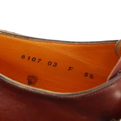 【中古】サントーニ Santoni シングルモンク ドレスシューズ ブラウン【 5 1/2 】【 状態ランクC 】【 メンズ 】