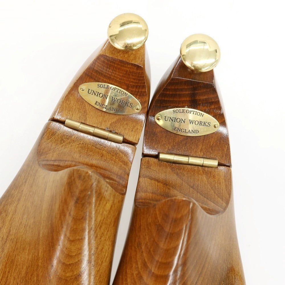 【中古】ユニオンワークス UNION WORKS オリジナル 木製 シューキーパー シューツリー ブラウンxゴールド【サイズ65】【 状態ランクA 】【 メンズ 】