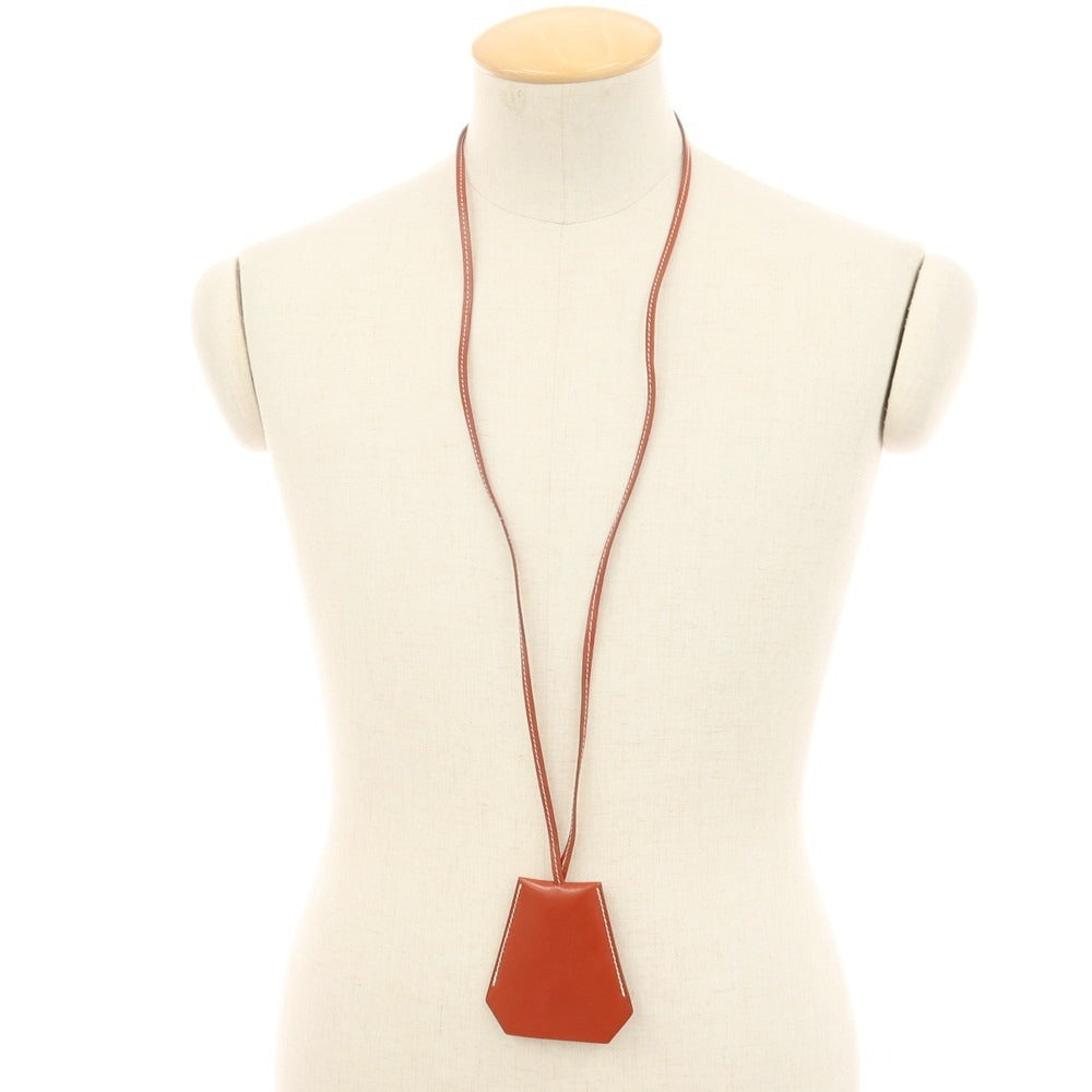 【中古】エルメス HERMES □C刻印 レザー クロシェット オレンジブラウン【 状態ランクB 】【 ユニセックス 】