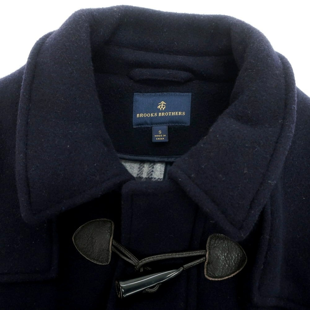 【中古】ブルックスブラザーズ Brooks Brothers ウール ダッフルコート ネイビー【サイズS】【 状態ランクB 】【 メンズ 】[BPD]