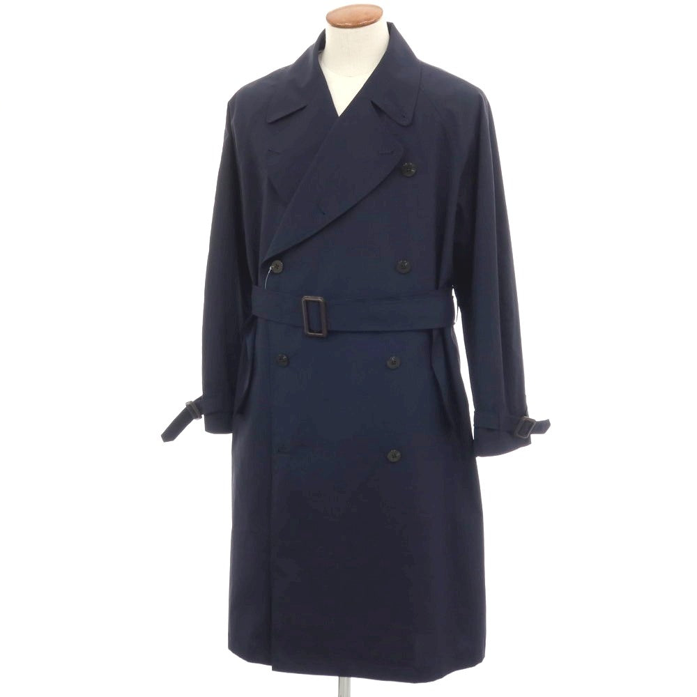 【中古】エス S ポリエステル トレンチコート ネイビー【サイズ2】【 状態ランクB 】【 メンズ 】