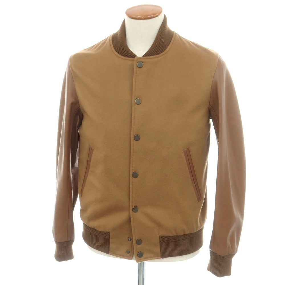 【中古】チンクアンタ Cinquanta ウールナイロン×ラムレザー スタジャン ブラウン【 46 】【 状態ランクA 】【 メンズ 】